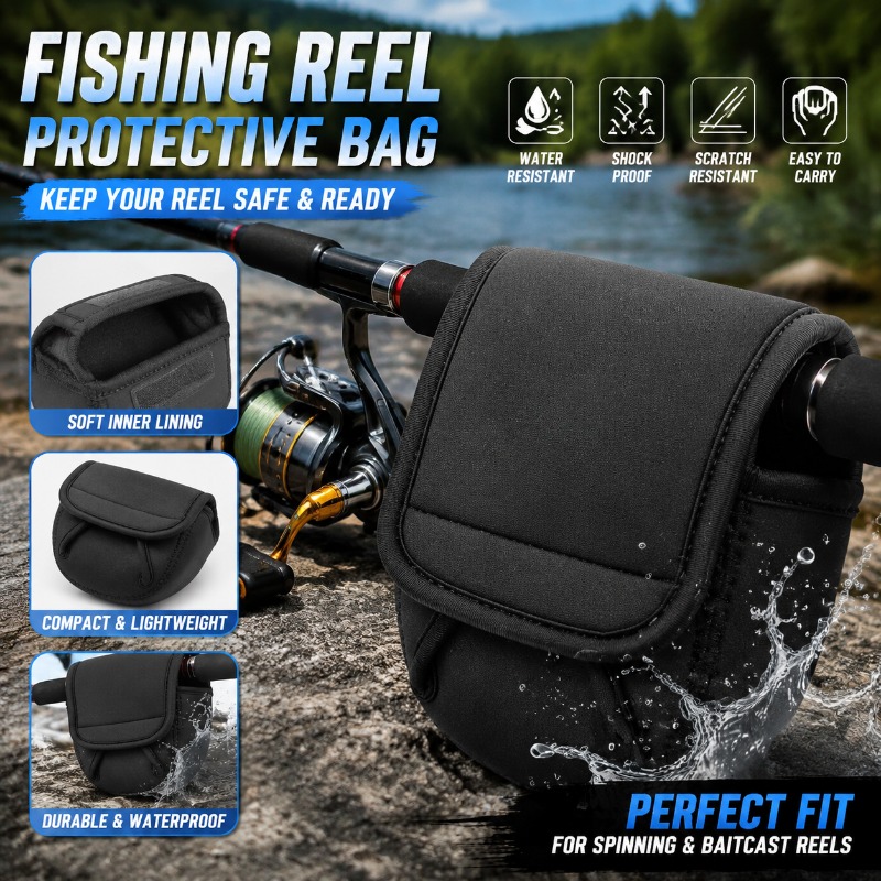 Fly Reel - Tas Pelindung Reel Pancing, Kantong Penyimpanan