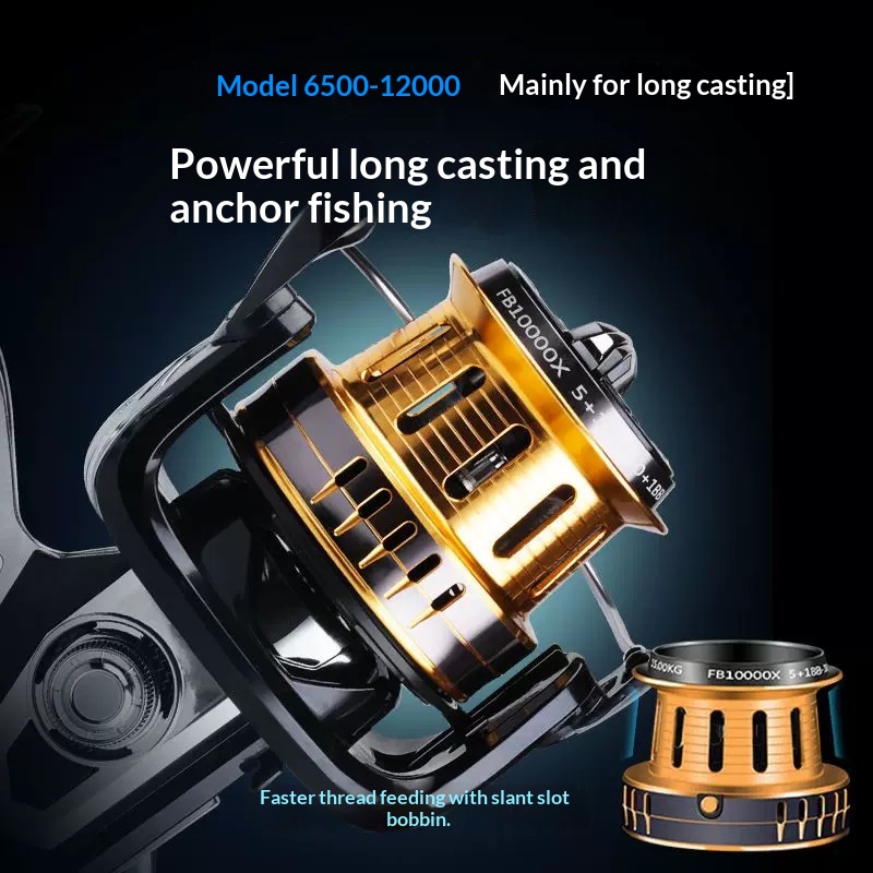 Reel Pancing Hasida Full Metal - Surf Reel ulasan dan harga