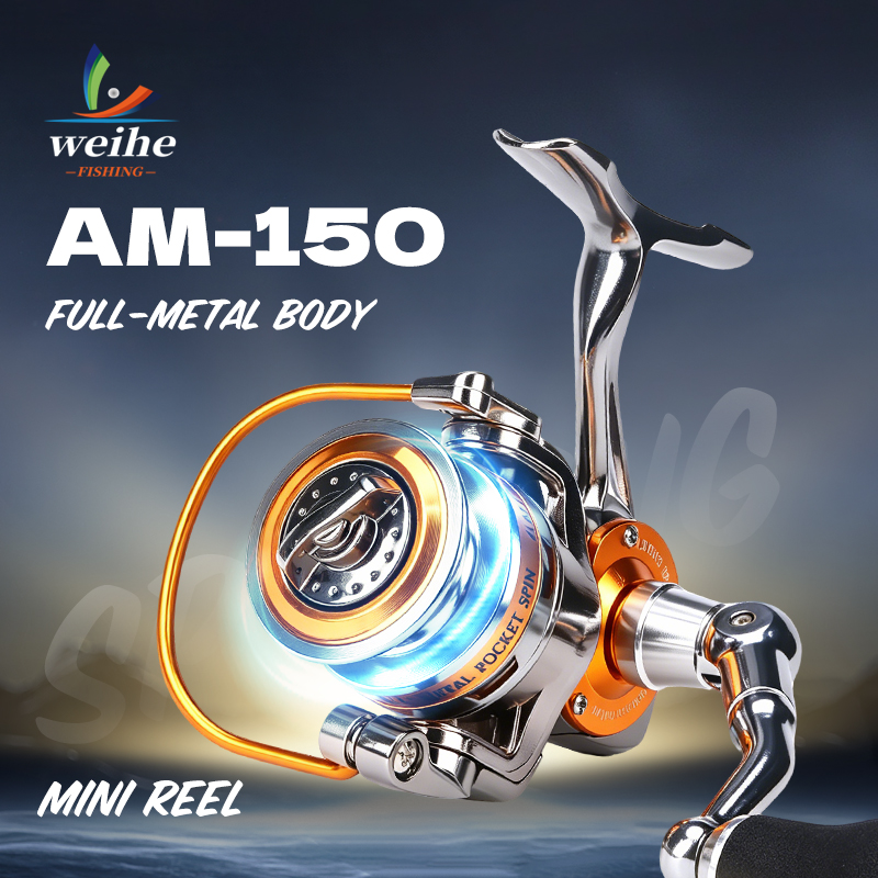 WEIHE 150 #   Reel Pancing Min - Ice Fishing Reel ulasan dan harga